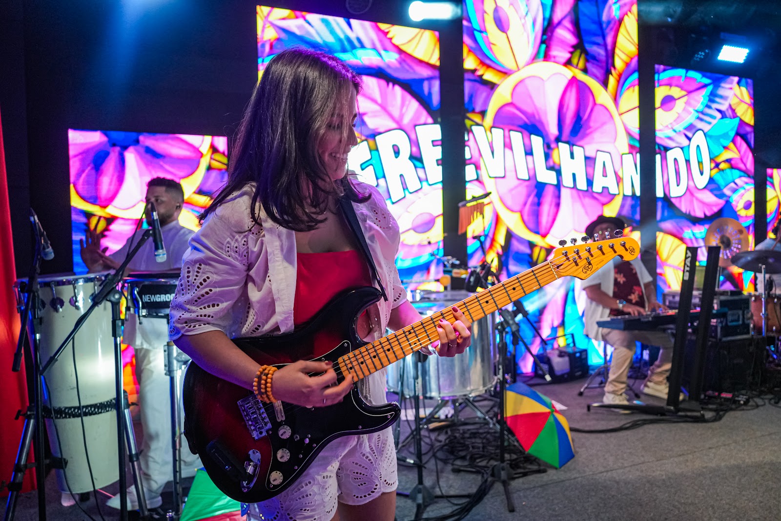 Guitarra e swing no palco
